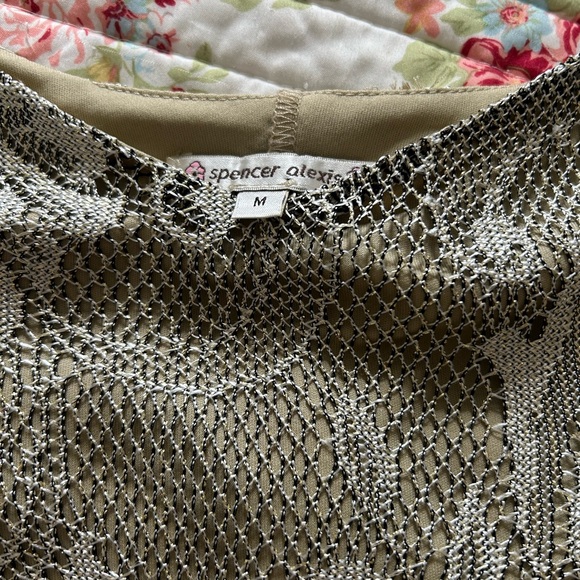 Antique gold maxi dress size M - Picture 2 of 3